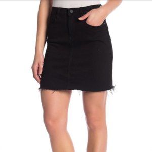 BLANK NYC Black Denim Hi-Rise Mini Skirt